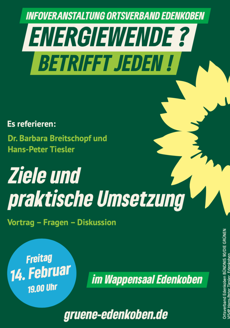 Energiewende, Veranstaltung am 14.2.2025