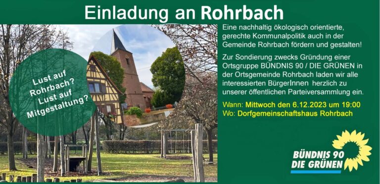 Einladung an Rohrbach